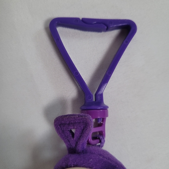 Vintage Teletubbies Purple Tinky Winky Hugger Clip On McDonalds 2000 Plush Toy - Picture 3 of 9